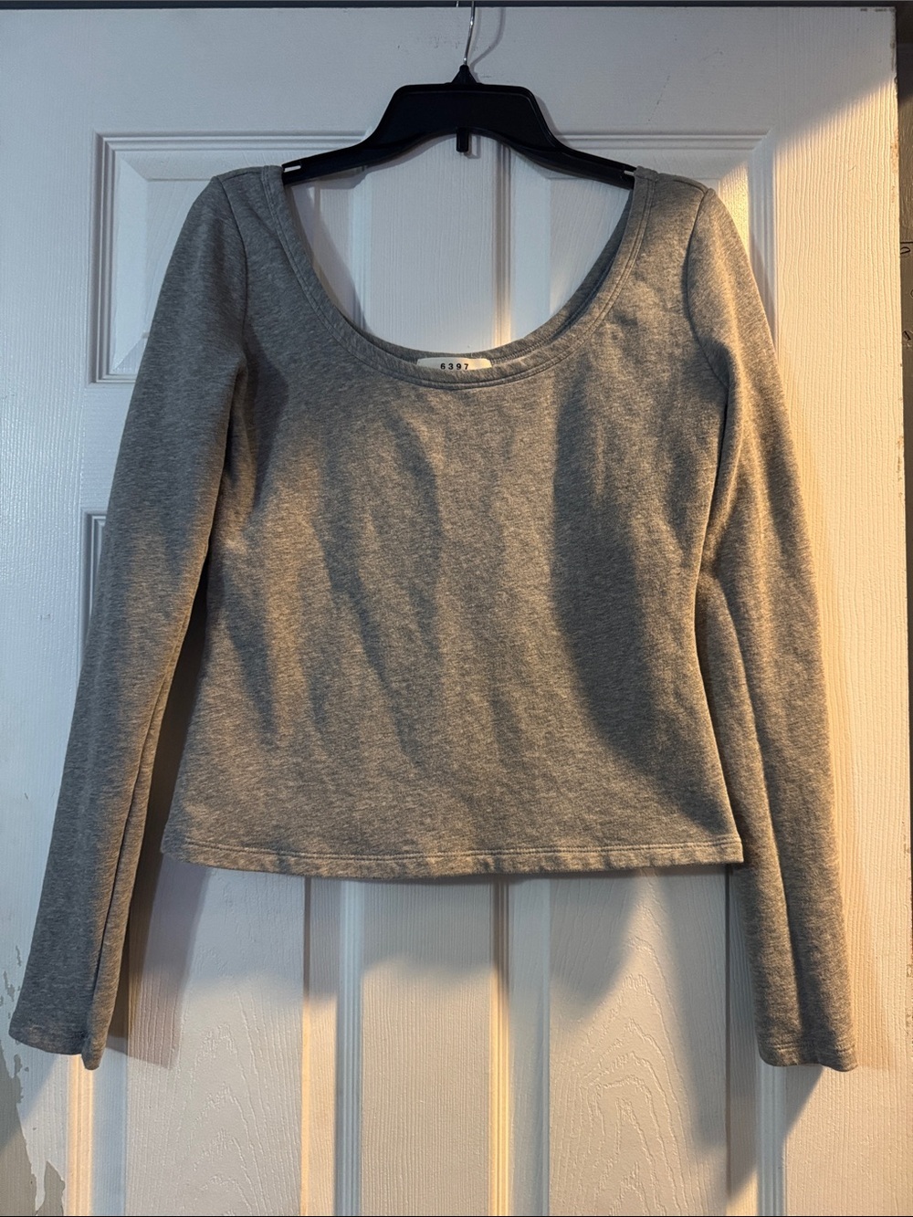 6397 Ballet Top Heather Grey